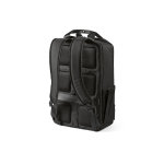 Zaino da 18 litri in poliestere riciclato con tasca per pc portatile color nero seconda vista