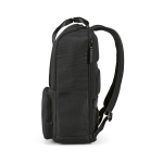 Zaino da 18 litri in poliestere riciclato con tasca per pc portatile color nero quarta vista