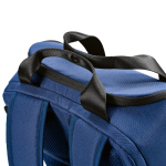 Zaino da 18 litri in poliestere riciclato con tasca per pc portatile color blu quarta vista dettaglio