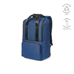 Zaino da 18 litri in poliestere riciclato con tasca per pc portatile color blu