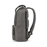 Zaino da 18 litri in poliestere riciclato con tasca per pc portatile color grigio quarta vista