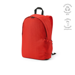 Zaino da 23 litri in rPET con finitura ripstop e tasca per pc da 15,6'' color rosso