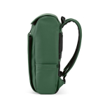 Zaino da 20l in ecopelle con tasca imbottita posteriore per pc portatili color verde quarta vista