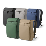 Zaino da 20l in ecopelle con tasca imbottita posteriore per pc portatili