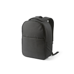 Zaino urbano in plastica riciclata con fascia per trolley 17” color nero