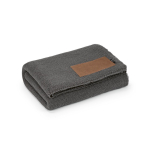 Coperta in lana e plastica riciclata con patch personalizzata 270 g/m2 color grigio scuro