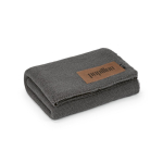 Coperta in lana e plastica riciclata con patch personalizzata 270 g/m2 color grigio scuro