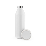 Borraccia in acciaio inossidabile riciclato con indicatori LED 650ml color bianco seconda vista