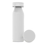 Borraccia in acciaio inossidabile riciclato con indicatori LED 650ml color bianco vista posteriore