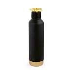 Borraccia in acciaio riciclato a doppia parete con tappo a ruota 750 ml color oro