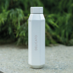 Borraccia esagonale antigoccia in acciaio inossidabile riciclato 500ml color bianco