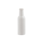 Borraccia a forma di bottiglia di birra in acciaio inox riciclato 350ml color bianco