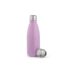 Borraccia in acciaio inox riciclato dai colori opachi ma vivaci 400ml color viola seconda vista