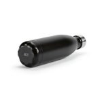 Borraccia in acciaio inox riciclato con tappo anti goccia da 500ml color nero quarta vista