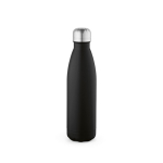 Borraccia in acciaio inox riciclato con tappo anti goccia da 500ml color nero vista posteriore