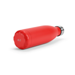 Borraccia in acciaio inox riciclato con tappo anti goccia da 500ml color rosso quarta vista