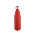 Borraccia in acciaio inox riciclato con tappo anti goccia da 500ml color rosso vista frontale