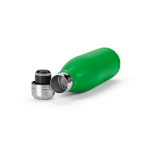 Borraccia in acciaio inox riciclato con tappo anti goccia da 500ml color verde terza vista