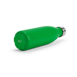 Borraccia in acciaio inox riciclato con tappo anti goccia da 500ml color verde quarta vista