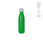 Borraccia in acciaio inox riciclato con tappo anti goccia da 500ml color verde