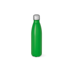 Borraccia in acciaio inox riciclato con tappo anti goccia da 500ml color verde vista frontale
