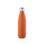 Borraccia in acciaio inox riciclato con tappo anti goccia da 500ml color arancione vista posteriore