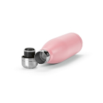 Borraccia in acciaio inox riciclato con tappo anti goccia da 500ml color rosa terza vista