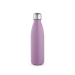 Borraccia in acciaio inox riciclato con tappo anti goccia da 500ml color viola vista frontale