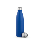 Borraccia in acciaio inox riciclato con tappo anti goccia da 500ml color blu reale seconda vista