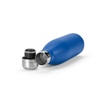 Borraccia in acciaio inox riciclato con tappo anti goccia da 500ml color blu reale terza vista