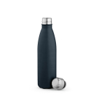 Borraccia in acciaio inox riciclato con tappo anti goccia da 500ml color blu mare seconda vista