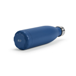 Borraccia in acciaio inox riciclato con tappo anti goccia da 500ml color blu mare quarta vista
