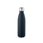 Borraccia in acciaio inox riciclato con tappo anti goccia da 500ml color blu mare vista posteriore