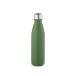 Borraccia in acciaio inox riciclato con tappo anti goccia da 500ml color verde militare vista posteriore