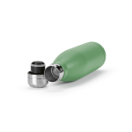 Borraccia in acciaio inox riciclato con tappo anti goccia da 500ml color verde pastello terza vista