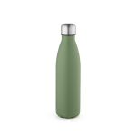 Borraccia in acciaio inox riciclato con tappo anti goccia da 500ml color verde pastello vista posteriore