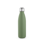 Borraccia in acciaio inox riciclato con tappo anti goccia da 500ml color verde pastello vista frontale