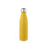 Borraccia in acciaio inox riciclato con tappo anti goccia da 500ml color giallo scuro vista posteriore