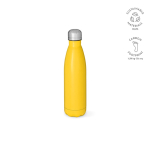 Borraccia in acciaio inox riciclato con tappo anti goccia da 500ml color giallo scuro