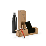 Borraccia in acciaio inox riciclato con tappo anti goccia da 500ml nona vista
