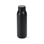 Borraccia in acciaio riciclato con ricarica wireless e antigoccia 610ml color nero