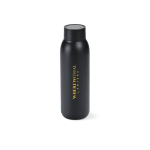Borraccia in acciaio riciclato con ricarica wireless e antigoccia 610ml color nero