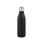 Borraccia in acciaio inox riciclato con tappo a luce ultravioletta 520ml color nero