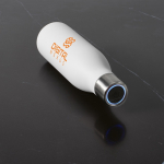 Borraccia in acciaio inox riciclato con tappo a luce ultravioletta 520ml color bianco