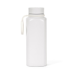 Borraccia in acciaio inox riciclato con tappo a pulsante 360° 750 ml color bianco