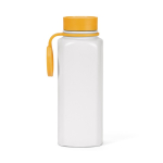 Borraccia in acciaio inox riciclato con tappo a pulsante 360° 750 ml color giallo scuro