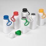 Borraccia in acciaio inox riciclato con tappo a pulsante 360° 750 ml vista ambiente