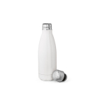 Borraccia bianca in acciaio inox riciclato con tappo anti goccia 400ml color bianco seconda vista