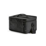 Borsa termica in plastica riciclata con doppio manico per il trasporto 7.5L color nero seconda vista