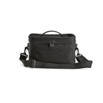 Borsa termica in plastica riciclata con doppio manico per il trasporto 7.5L color nero terza vista
